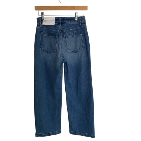 NWT Loft The Wide Leg High Rise Jeans 24P - Picture 3 of 4